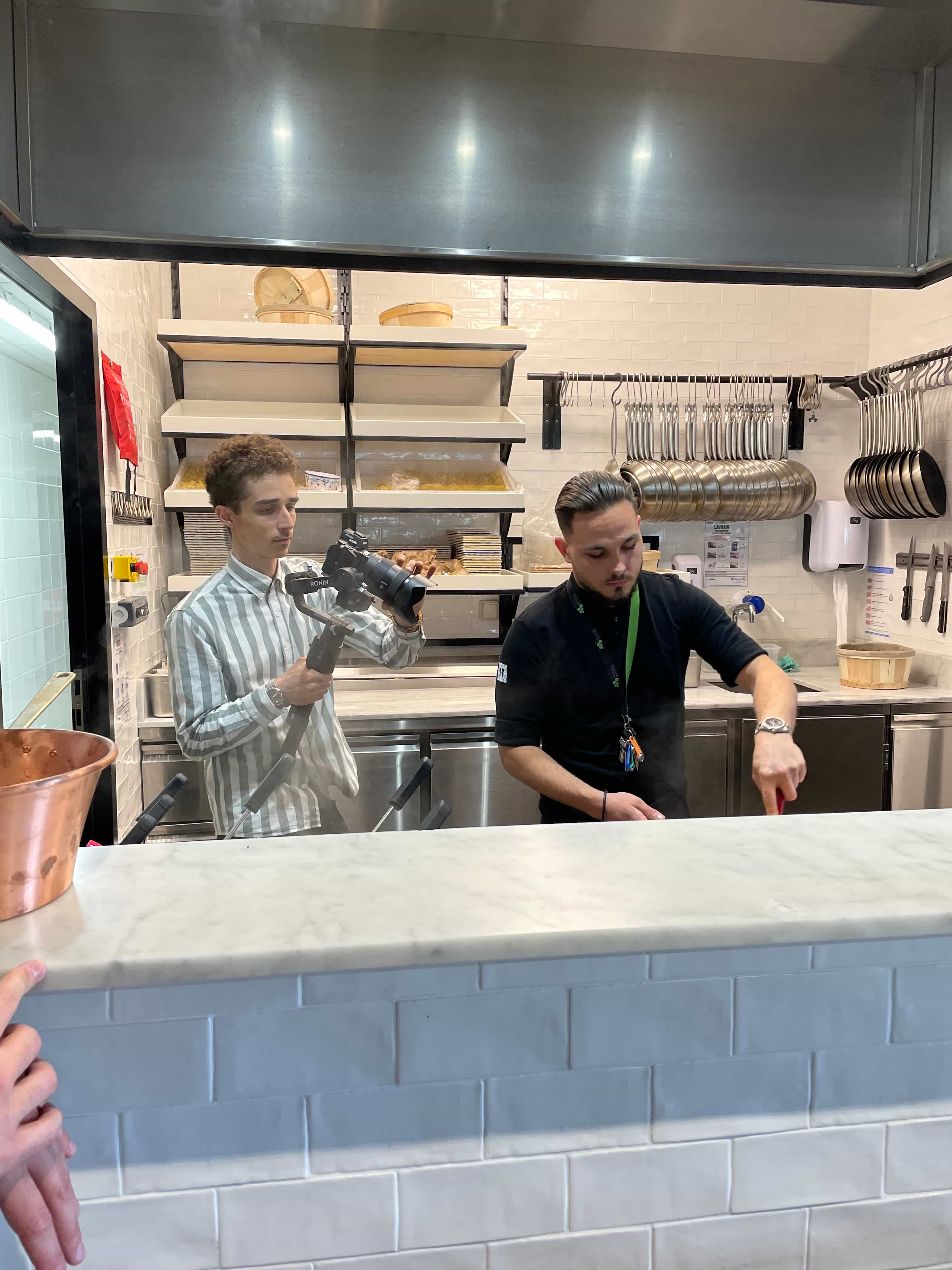 Tournage en cuisine