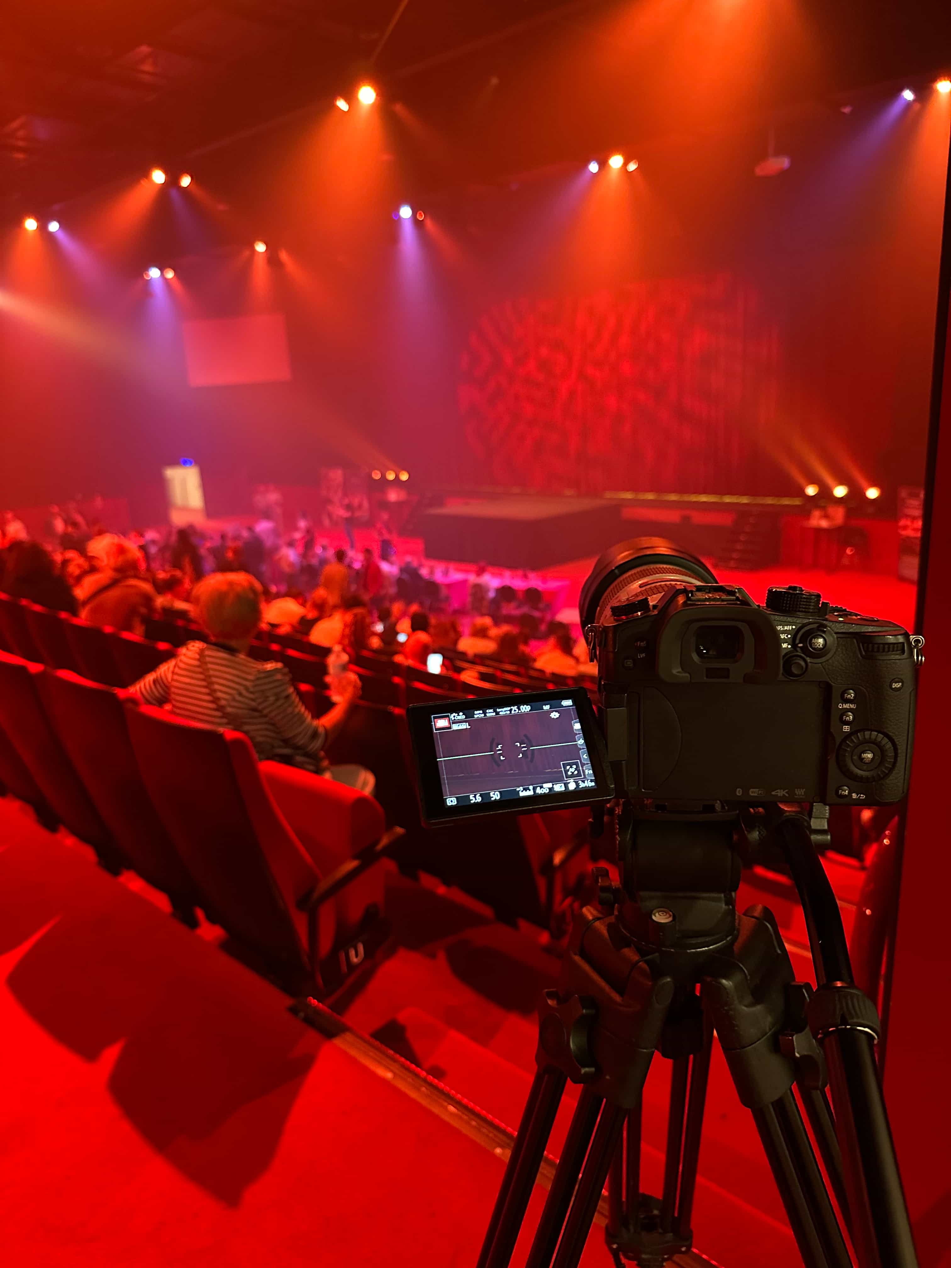 Tournage en salle de spectacle